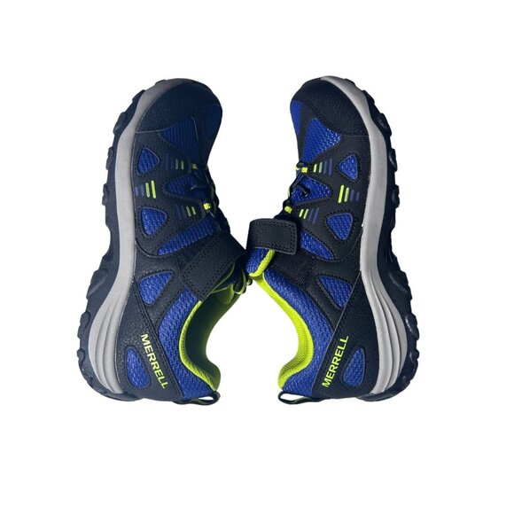 Merrell Big Kids Trail Chaser 2 Sneakers Size 7M Blue/Black/Neon NEW‎ - Picture 6 of 12